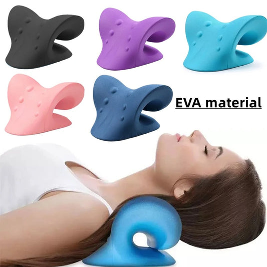 Neck and Shoulder Stretcher Cervical Pillow Relaxer Cervical Spine Traction Device Side Back Gastric Pillow Correction Pillow