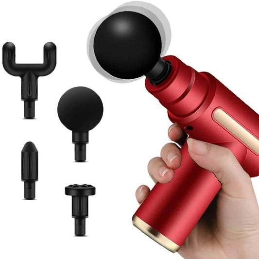 Mini Massage Gun High Frequency Muscle Tissue Pain Relief Tension Exercise Body Back Massager Gun Portable Fitness Equipment